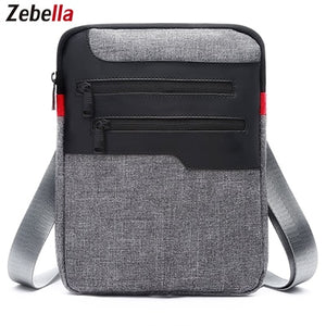 Zebella Casual Mens Shoulder Bag For iPad Travel Business Briefcase  Handbag